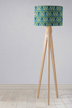 Load image into Gallery viewer, Green and Blue Art Deco Lampshade - Shadow bright
