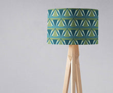 Load image into Gallery viewer, Green and Blue Art Deco Lampshade - Shadow bright
