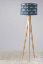Load image into Gallery viewer, Dark Blue Scandinavian Forest Lampshade, Ceiling or Table Lamp Shade - Shadow bright
