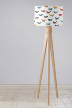 Load image into Gallery viewer, White with Multicoloured Birds Lampshade, Ceiling or Table Lamp Shade - Shadow bright
