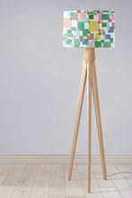 Load image into Gallery viewer, Green and Pink Colour Block Lampshade, Ceiling or Table Lamp Shade - Shadow bright
