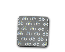 Load image into Gallery viewer, Grey Coaster with a Bicycle Design, Table Decor Drinks Mat - Shadow bright
