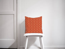 Load image into Gallery viewer, Orange Cushion with a 70&#39;s Retro Circles Design, Throw Pillow - Shadow bright
