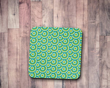 Load image into Gallery viewer, Green Retro 70&#39;s Design Geometric Circle Design Coasters, Table Decor Drinks Mat - Shadow bright
