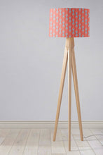 Load image into Gallery viewer, Coral and Grey Mid century Modern Retro Lampshade - Shadow bright
