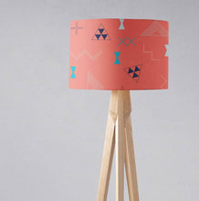 Load image into Gallery viewer, Coral Kilim Design Lampshade, Ceiling or Table Lamp Shade - Shadow bright
