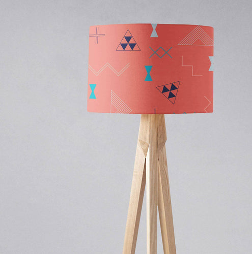 Coral Kilim Design Lampshade, Ceiling or Table Lamp Shade - Shadow bright