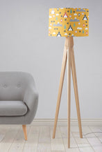 Load image into Gallery viewer, Yellow Scandinavian Camping Adventure Lampshade - Shadow bright
