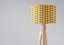 Load image into Gallery viewer, Yellow Lampshade with Outdoors Theme Paw Print Design, Ceiling or Table Lamp Shade - Shadow bright
