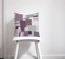 Load image into Gallery viewer, Purple Memphis Design Cushion, Throw Pillow - Shadow bright

