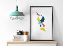Load image into Gallery viewer, Geometric Design Wall Art, Poster, Print - Shadow bright
