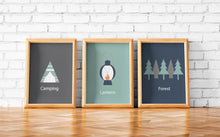 Load image into Gallery viewer, Set of 3 Camping Theme Wall Art Prints, Poster - Shadow bright
