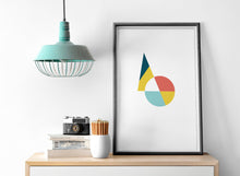 Load image into Gallery viewer, Geometric Design Set of 3 Wall Art, Poster, Print - Shadow bright

