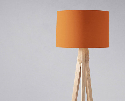 Plain Burnt Orange Lampshade, Ceiling or Table Lamp Shade - Shadow bright