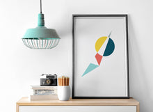 Load image into Gallery viewer, Geometric Wall Art, Poster, Print - Shadow bright
