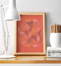 Load image into Gallery viewer, Coral Abstract Wall Print, Poster - Shadow bright
