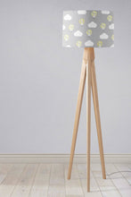 Load image into Gallery viewer, Grey and Lemon Hot Air Balloon Design Lampshade, Ceiling or Table Lamp Shade - Shadow bright
