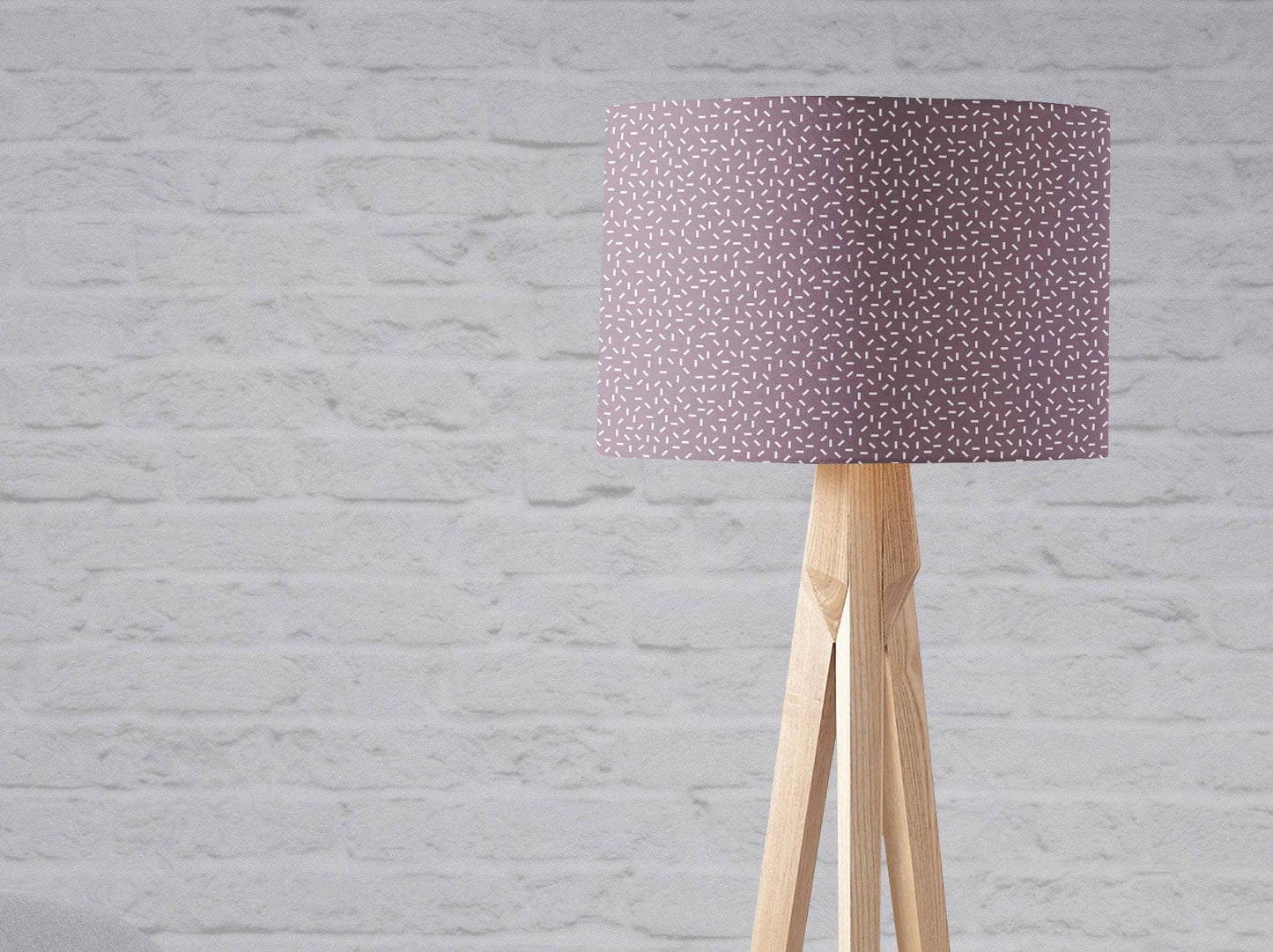 Purple Lampshade with a Modern Line Design, Ceiling or Table Lamp Shade - Shadow bright